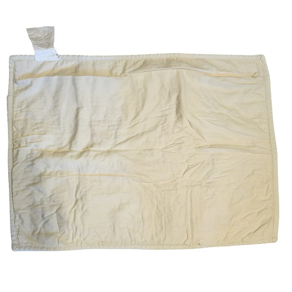 Casaluna Cream Quilted Linen Blend Pillow Sham Standard 20x26 Neutral Modern
